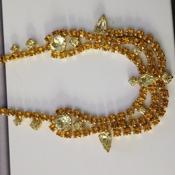 Vintage Rhinestone Choker - Picture 2 of 6